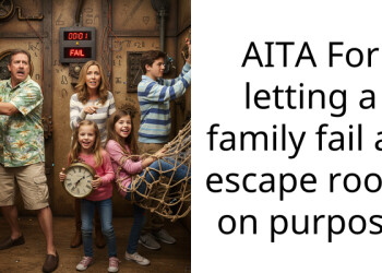 AITA For letting a family fail an escape room on purpose
