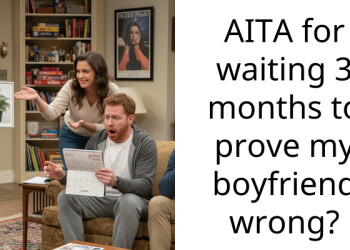 AITA for waiting 3 months to prove my boyfriend wrong?