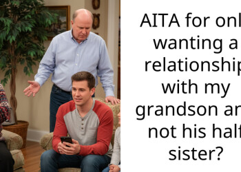 AITA for only wanting a relationship with my grandson and not his half sister?