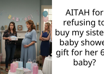 AITAH for refusing to buy my sister a baby shower gift for her 6th baby?