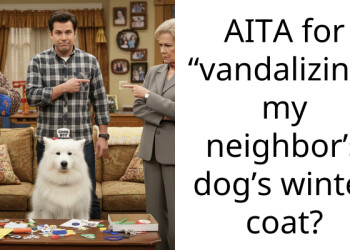 AITA for “vandalizing” my neighbor’s dog’s winter coat?