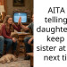 AITA for telling my daughter we’ll keep her sister at home next time?