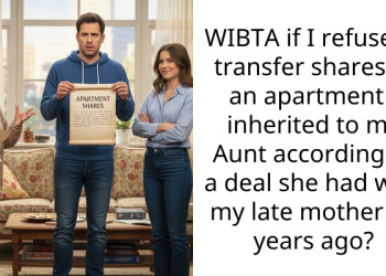 WIBTA if I refuse to transfer shares in an apartment I inherited to my Aunt according to a deal she had with my late mother 16 years ago?