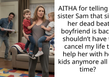 AITHA for telling my sister Sam that since her dead beat boyfriend is back I shouldn’t have to cancel my life to help her with her kids anymore all the time?
