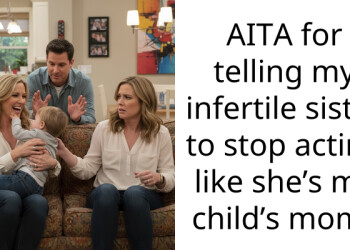 AITA for telling my infertile sister to stop acting like she’s my child’s mom?