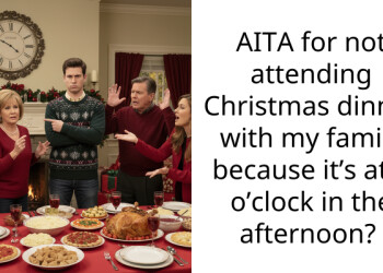 Couple Gets Accused Of Being Selfish After Choosing To Spend Time Together Over Having Christmas Dinner With The Family