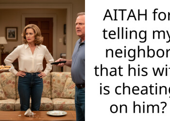 AITAH for telling my neighbor that his wife is cheating on him?