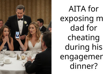 AITA for exposing my dad for cheating during his engagement dinner?