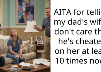 AITA for telling my dad’s wife I don’t care that he’s cheated on her at least 10 times now?