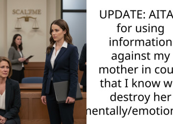 UPDATE: AITAH for using information against my mother in court that I know will destroy her mentally/emotionally?