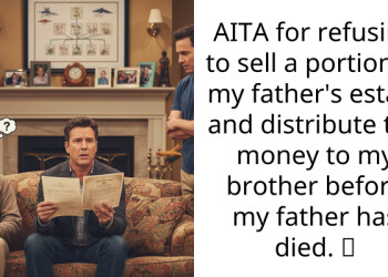 AITA for refusing to sell a portion of my father’s estate and distribute the money to my brother before my father has died.