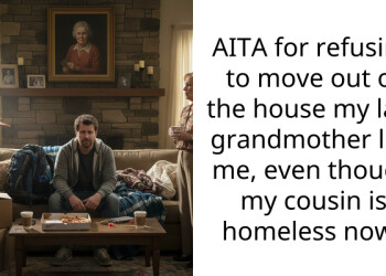 AITA for refusing to move out of the house my late grandmother left me, even though my cousin is homeless now?