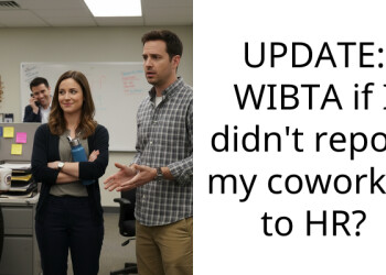 UPDATE: WIBTA if I didn’t report my coworker to HR?