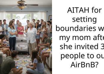 AITAH for setting boundaries with my mom after she invited 30 people to our AirBnB?