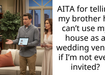 AITA for telling my brother he can’t use my house as a wedding venue if I’m not even invited?