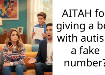 AITAH for giving a boy with autism a fake number?