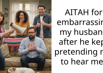AITAH for embarra*sing my husband after he kept pretending not to hear me?