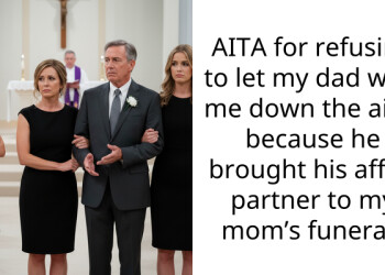 AITA for refusing to let my dad walk me down the aisle because he brought his affair partner to my mom’s funeral?