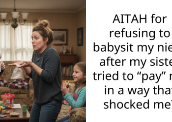 AITAH for refusing to babysit my niece after my sister tried to “pay” me in a way that shocked me?