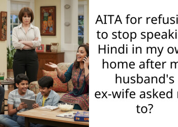 AITA for refusing to stop speaking Hindi in my own home after my husband’s ex-wife asked me to?