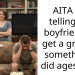 AITA for telling my boyfriend to get a grip for something I did ages ago?
