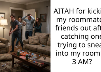 AITAH for kicking my roommate’s friends out after catching one trying to sneak into my room at 3 AM?
