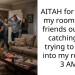 AITAH for kicking my roommate’s friends out after catching one trying to sneak into my room at 3 AM?