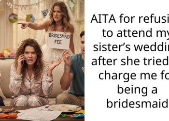 AITA for refusing to attend my sister’s wedding after she tried to charge me for being a bridesmaid