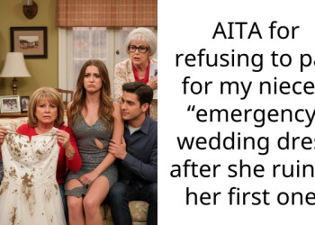 AITA for refusing to pay for my niece’s “emergency” wedding dress after she ruined her first one?