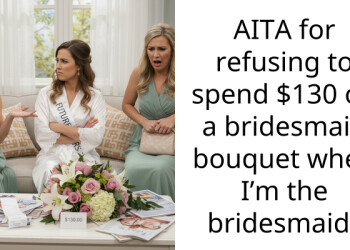 AITA for refusing to spend $130 on a bridesmaid bouquet when I’m the bridesmaid?