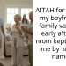AITAH for leaving my boyfriend’s family vacation early after his mom kept calling me by his ex’s name?