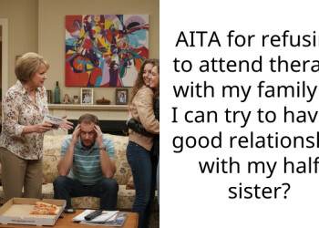 AITA for refusing to attend therapy with my family so I can try to have a good relationship with my half sister?