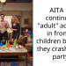 AITA for continuing “adult” activities in front of children because they crashed my party?