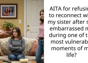 AITA for refusing to reconnect with my sister after she embarra*sed me during one of the most vulnerable moments of my life?