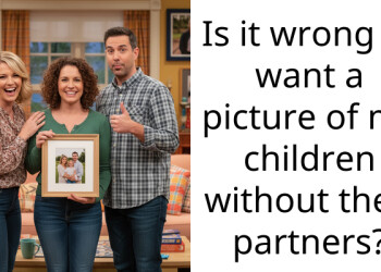 Is it wrong to want a picture of my children without their partners?