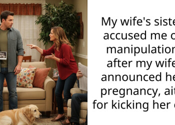 My wife’s sister accused me of manipulation after my wife announced her pregnancy, aita for kicking her out