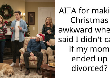 AITA for making Christmas awkward when I said I didn’t care if my mom ended up divorced?