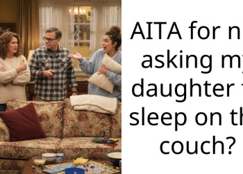 AITA for not asking my daughter to sleep on the couch?