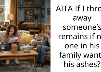 AITA If I throw away someone’s remains if no one in his family wants his ashes?