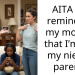 AITA for reminding my mother that I’m not my niece’s parent?