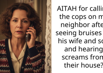 AITAH for calling the cops on my neighbor after seeing bruises on his wife and son and hearing screams from their house?