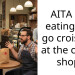 AITA For eating a to go croissant at the coffee shop?