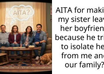 AITA for making my sister leave her boyfriend because he tried to isolate her from me and our family?