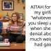AITAH for telling my girlfriend “whatever helps you sleep at night” when she was in denial about how much weight she had gained?