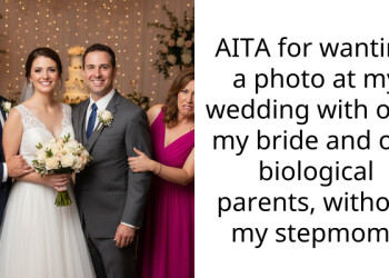 AITA for wanting a photo at my wedding with only my bride and our biological parents, without my stepmom?