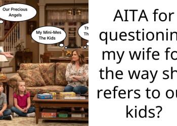 AITA for questioning my wife for the way she refers to our kids?