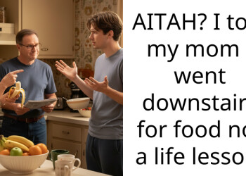 AITAH? I told my mom I went downstairs for food not a life lesson.