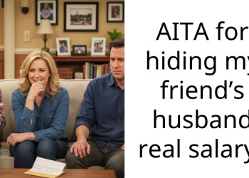 AITA for hiding my friend’s husband real salary?