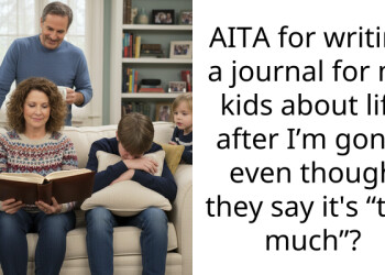 AITA for writing a journal for my kids about life after I’m gone, even though they say it’s “too much”?