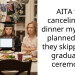 AITA for canceling the dinner my family planned after they skipped my graduation ceremony?